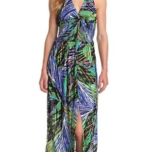 BCBGMAXAZRIA NWT Hayley Full Length Halter Dress